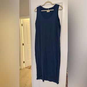 Pact Women's French Navy Softspun Tank Midi dress